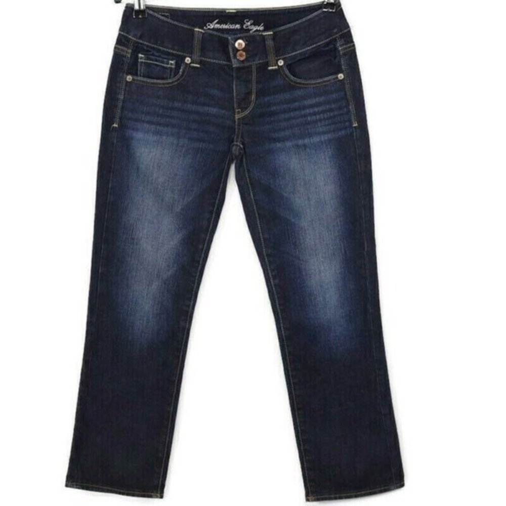 American Eagle Artist Crop Capri Jeans Stretch‎ 2 Regular